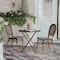 Flash Furniture Lourdes Thonet French Bistro Stack Chair Natural/White PE Rattan and Bamboo Alum Frme, Natural, 2PK 2-SDA-AD642002S-BKWH-NAT-GG - alternate 3